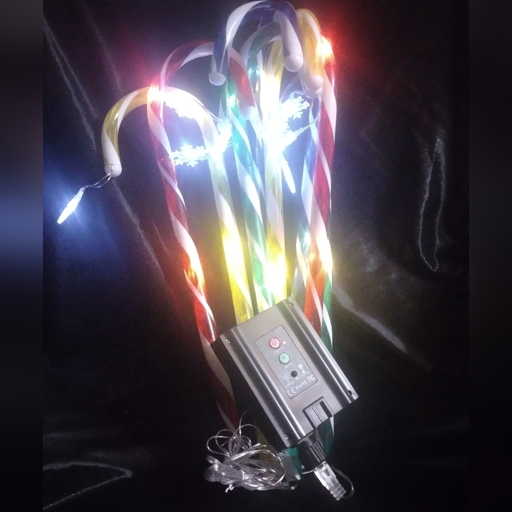 Solar Candy Cane Pathway Lights